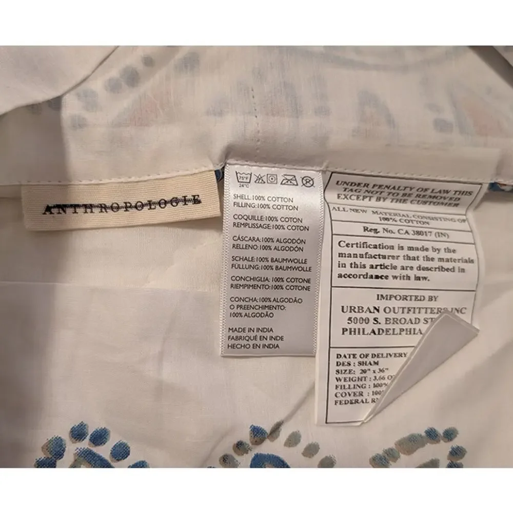 Anthropologie Kitula Reversible King Sham - New